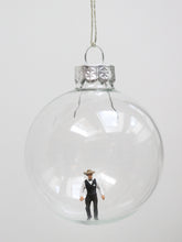 Load image into Gallery viewer, Glass Christmas Baubles With Miniature Figures