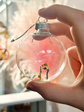 Load image into Gallery viewer, Glass Christmas Baubles With Miniature Figures