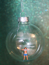 Load image into Gallery viewer, Glass Christmas Baubles With Miniature Figures