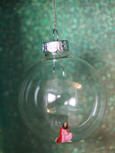 Load image into Gallery viewer, Glass Christmas Baubles With Miniature Figures