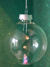 Load image into Gallery viewer, Glass Christmas Baubles With Miniature Figures