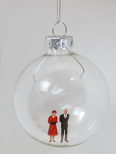 Load image into Gallery viewer, Glass Christmas Baubles With Miniature Figures