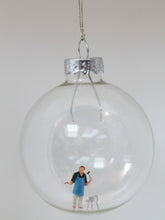 Load image into Gallery viewer, Glass Christmas Baubles With Miniature Figures