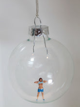 Load image into Gallery viewer, Glass Christmas Baubles With Miniature Figures