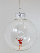 Load image into Gallery viewer, Glass Christmas Baubles With Miniature Figures