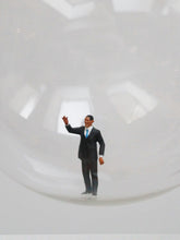 Load image into Gallery viewer, Glass Christmas Baubles With Miniature Figures