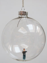 Load image into Gallery viewer, New! Miniature Figure Glass Bauble Ornament
