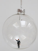 Load image into Gallery viewer, New! Miniature Figure Glass Bauble Ornament