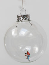 Load image into Gallery viewer, New! Miniature Figure Glass Bauble Ornament