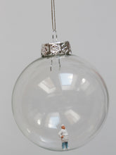 Load image into Gallery viewer, New! Miniature Figure Glass Bauble Ornament
