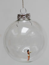 Load image into Gallery viewer, New! Miniature Figure Glass Bauble Ornament