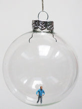 Load image into Gallery viewer, New! Miniature Figure Glass Bauble Ornament