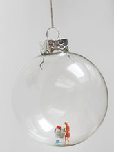 Load image into Gallery viewer, New! Miniature Figure Glass Bauble Ornament